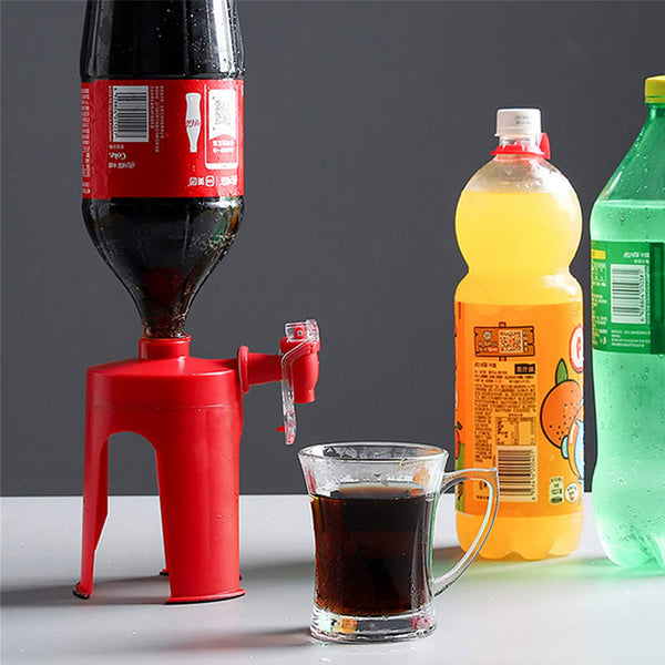 Upside Down Beverage Dispenser for Soda and Water