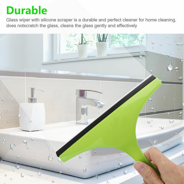 3X Glass Window Cleaner Squeegee for Home, Car, and Shower