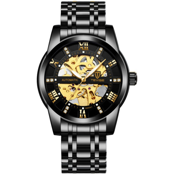 Men's Fashion Automatic Mechanical Waterproof Hollow Watch