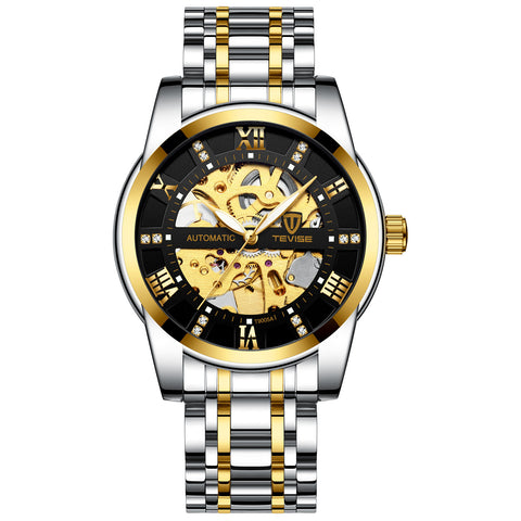 Men's Fashion Automatic Mechanical Waterproof Hollow Watch