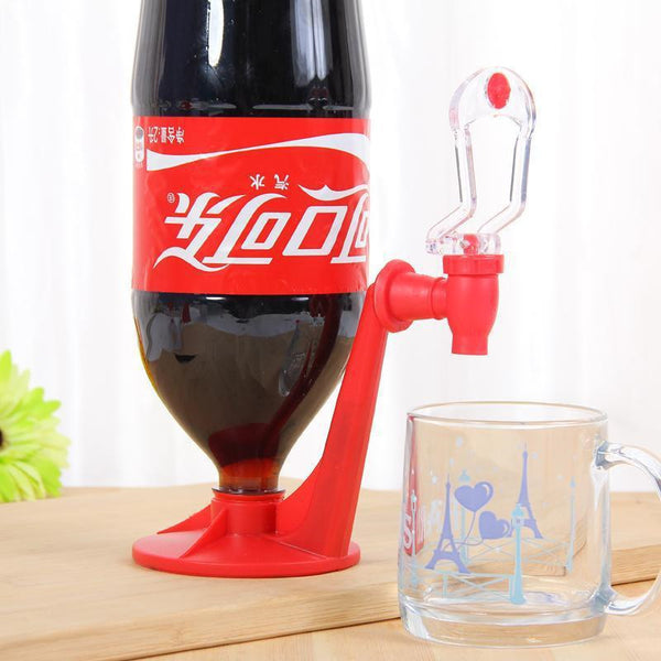 Upside Down Beverage Dispenser for Soda and Water