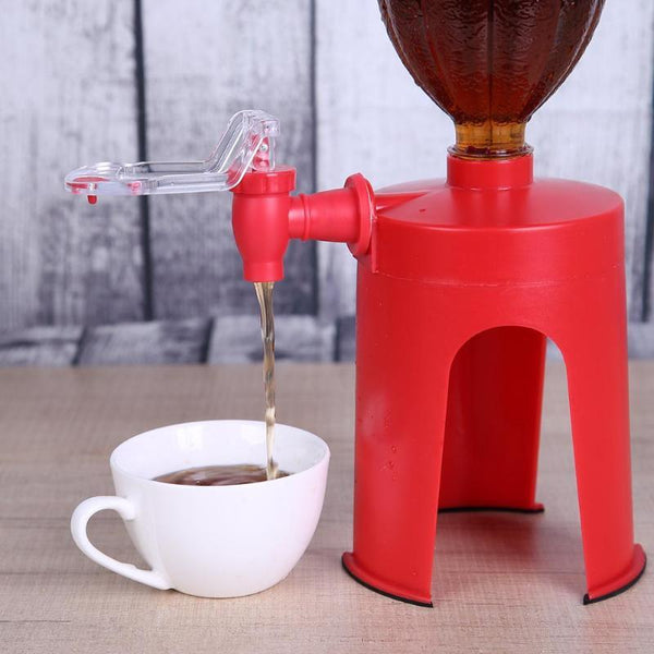 Upside Down Beverage Dispenser for Soda and Water