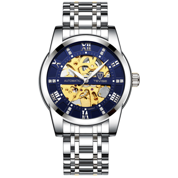 Men's Fashion Automatic Mechanical Waterproof Hollow Watch