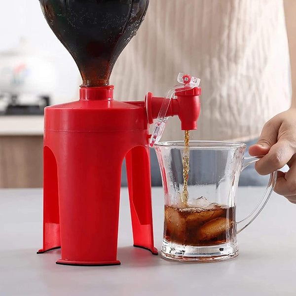 Upside Down Beverage Dispenser for Soda and Water