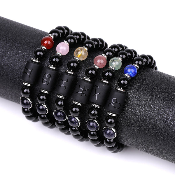 Fashion Twelve Constellations Bracelets Men