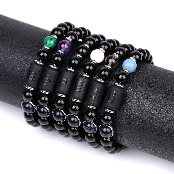 Fashion Twelve Constellations Bracelets Men