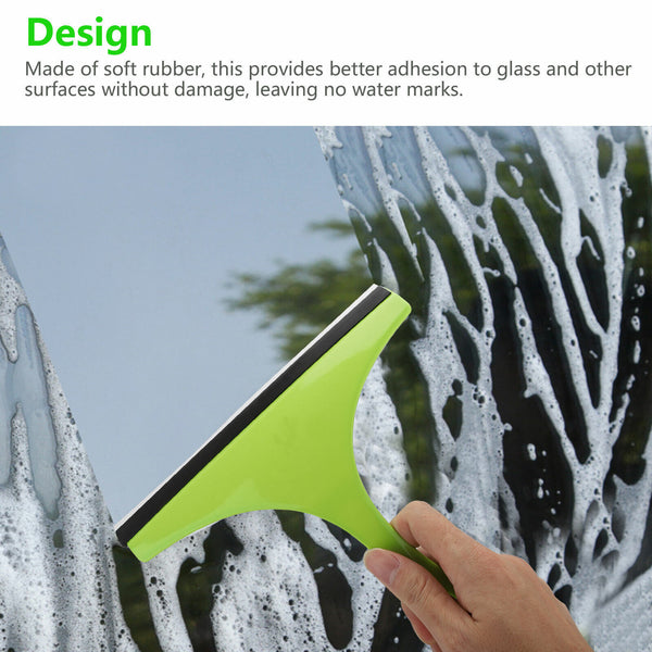 3X Glass Window Cleaner Squeegee for Home, Car, and Shower