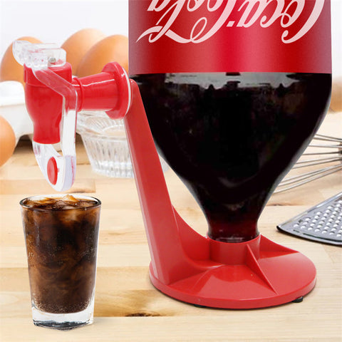 Upside Down Beverage Dispenser for Soda and Water