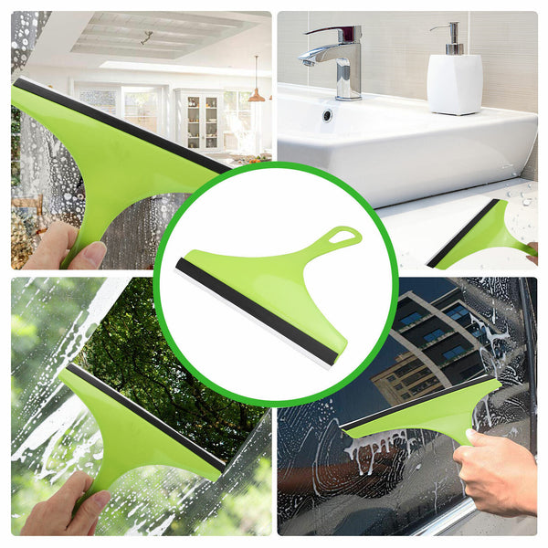 3X Glass Window Cleaner Squeegee for Home, Car, and Shower