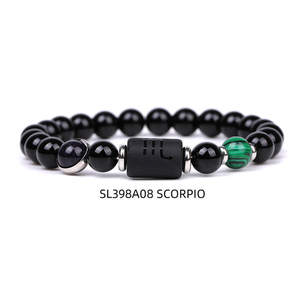 Fashion Twelve Constellations Bracelets Men